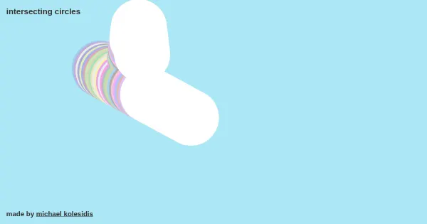 Screenshot of intersecting circles