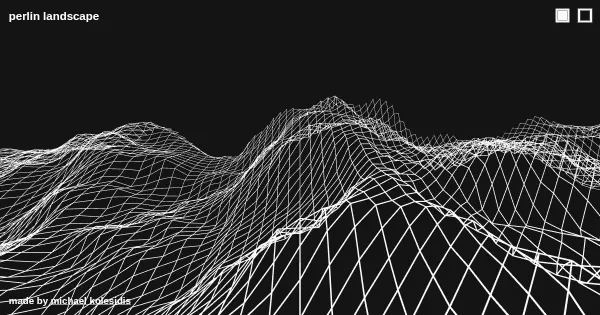 Screenshot of perlin landscape