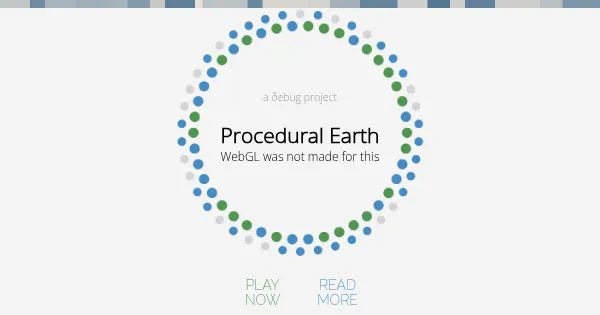 Screenshot of ProceduralEarth