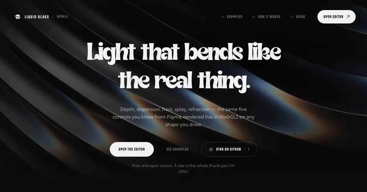 Screenshot of LIQUID GLASS