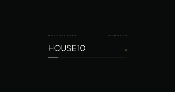 Screenshot of house10 architecture in motion