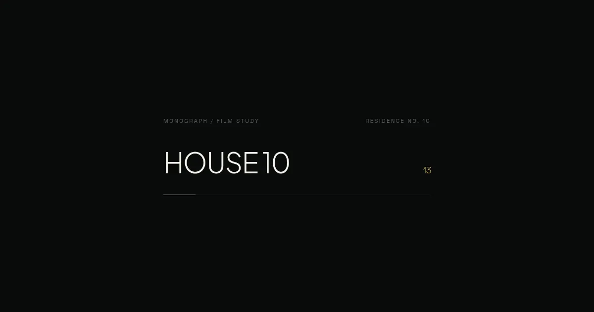 Screenshot of house10 architecture in motion