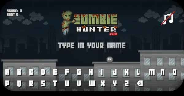 Screenshot of zombie hunter