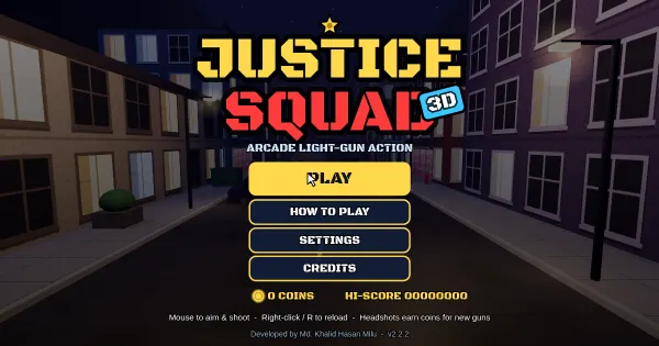 Screenshot of justice squad
