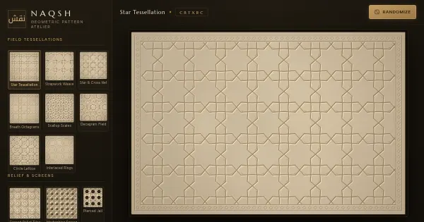 Screenshot of naqsh atelier
