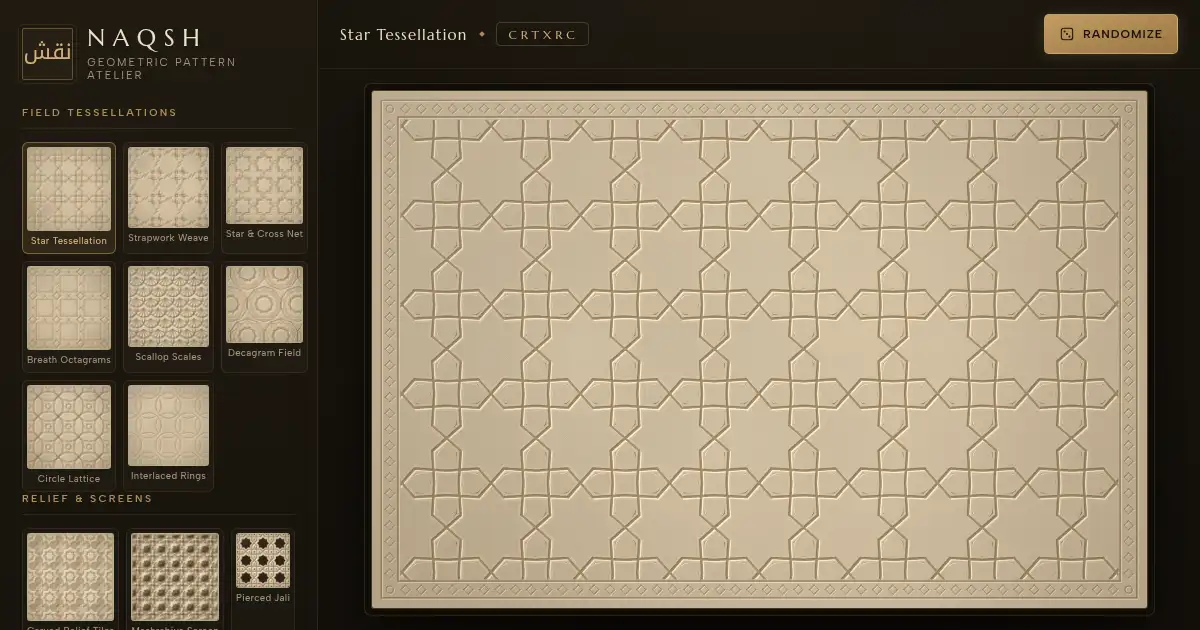 Screenshot of naqsh atelier