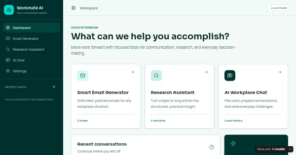 Screenshot of insight flow