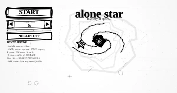 Screenshot of alone star