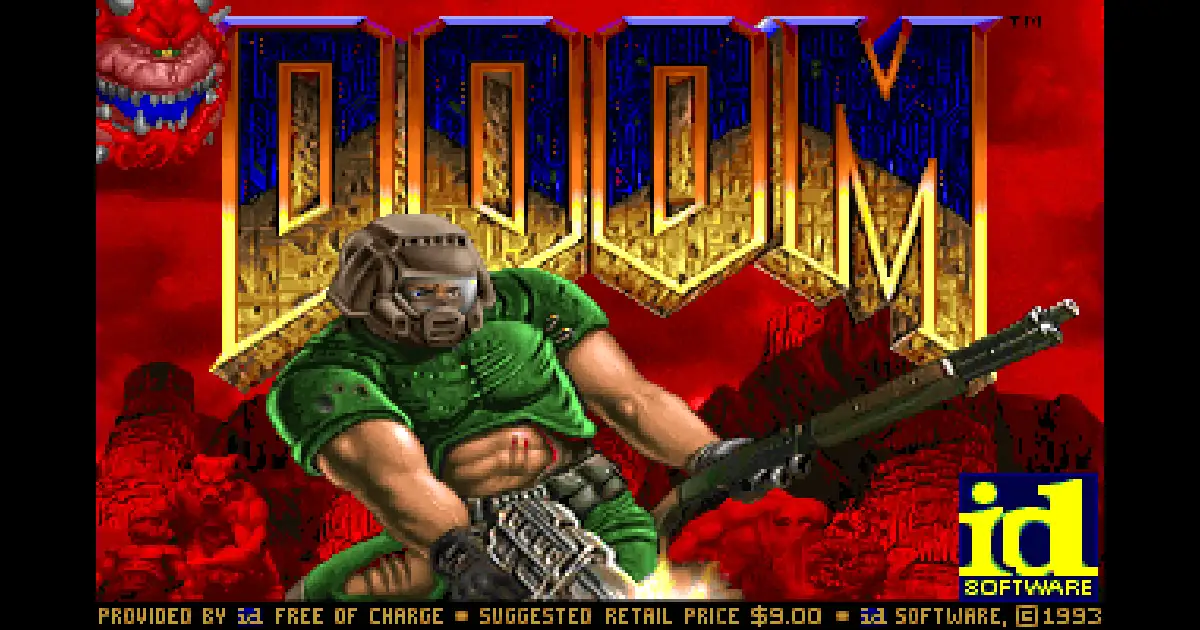 Screenshot of three doom
