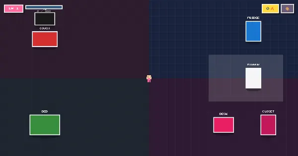 Screenshot of procrastination arcade