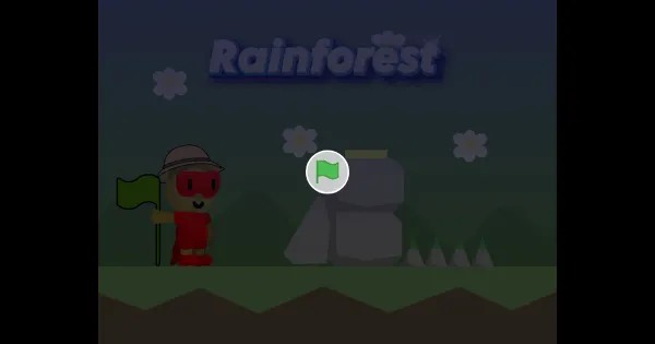 Screenshot of rain forest game