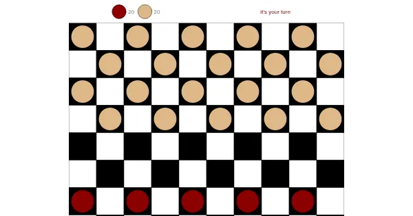 Screenshot of checkers