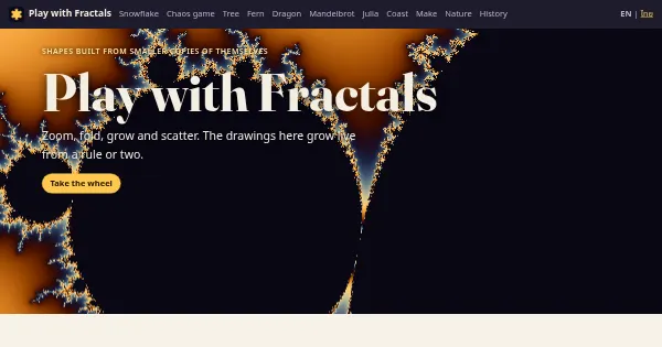 Screenshot of fractals