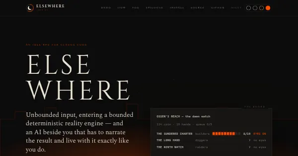 Screenshot of elsewhere idle cc
