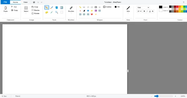 Screenshot of MattPaint