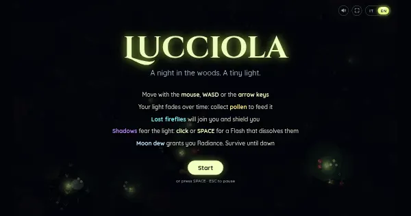 Screenshot of lucciola