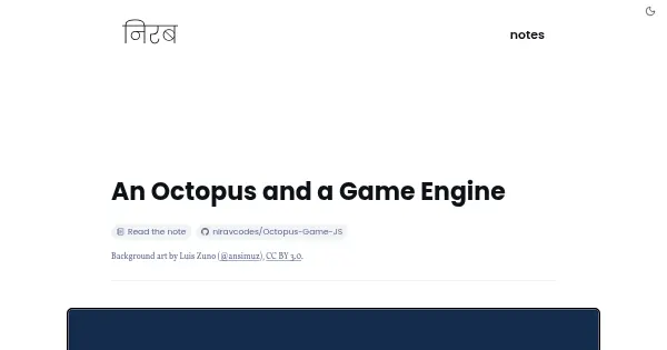 Screenshot of Octopus Game JS