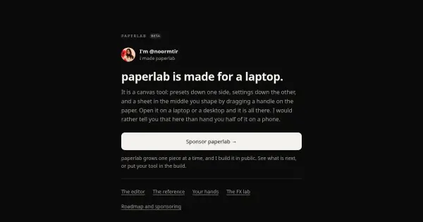 Screenshot of Paperlab