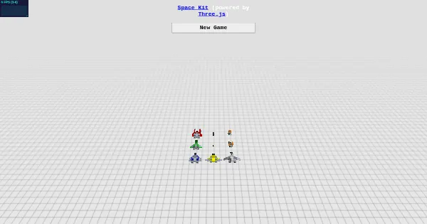Screenshot of threejs shmup