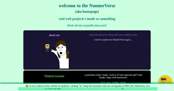 Screenshot of nunnerrs.github.io