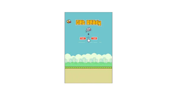 Screenshot of flappy bird game
