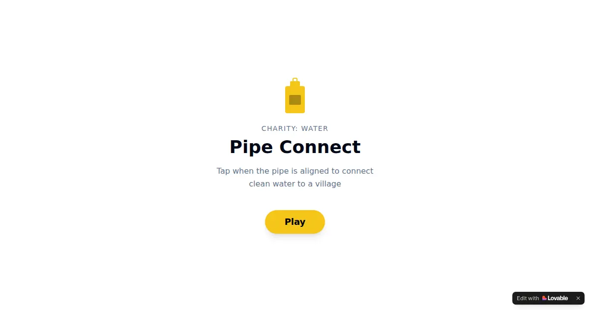 Screenshot of pipe dream connect