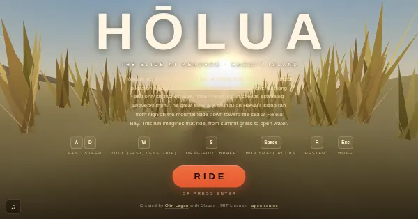 Screenshot of holua