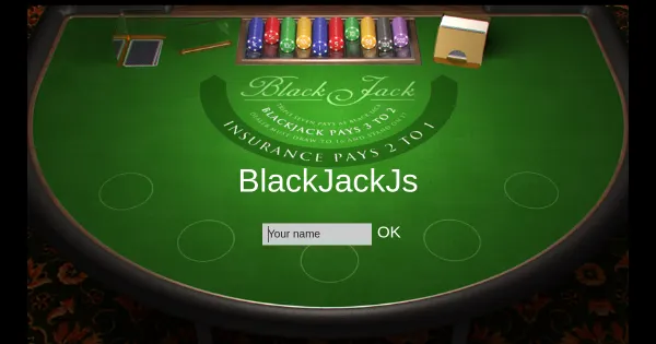 Screenshot of BlackJackJs