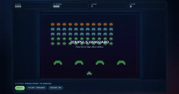 Screenshot of zenipuls vanguard