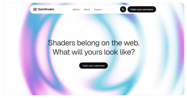 Screenshot of openshaders
