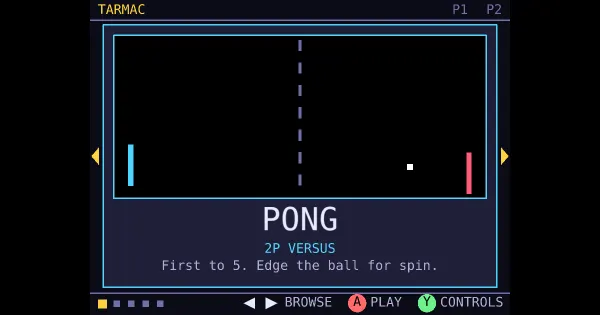 Screenshot of tarmac retro games