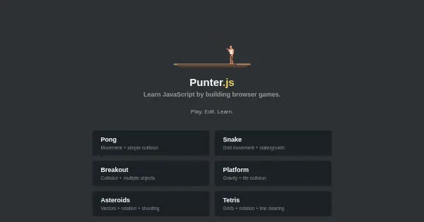 Screenshot of punter.js