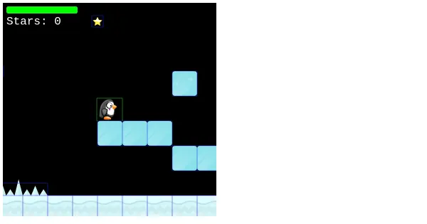 Screenshot of sidescrolling platformer template phaser3