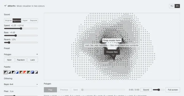 Screenshot of ditherfm