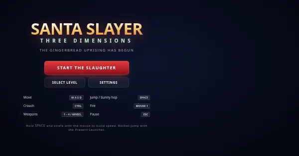 Screenshot of santa slayer 3d
