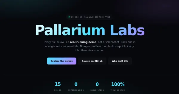 Screenshot of labs