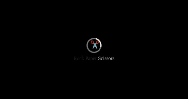 Screenshot of rock paper scissors
