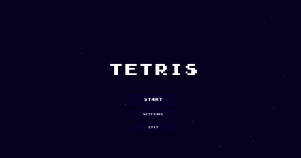 Screenshot of tetris