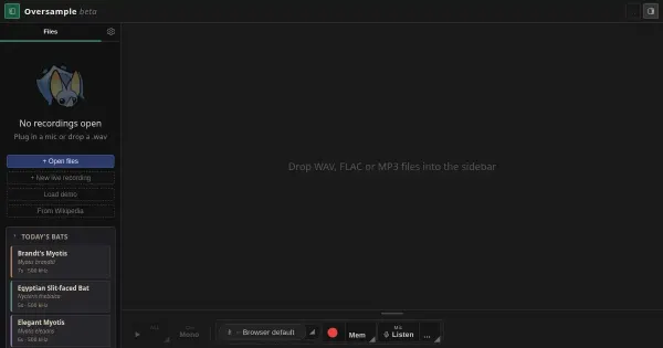 Screenshot of oversample