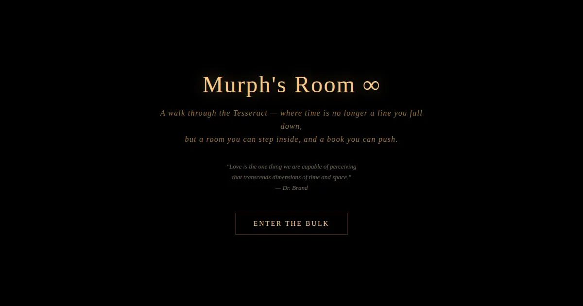 Screenshot of murph tesseract