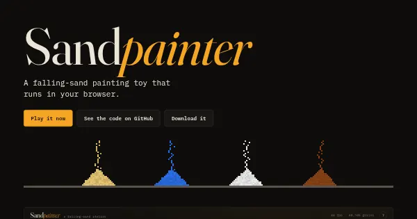 Screenshot of sandpainter