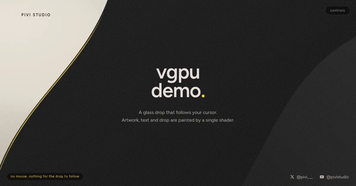 Screenshot of vgpu demo