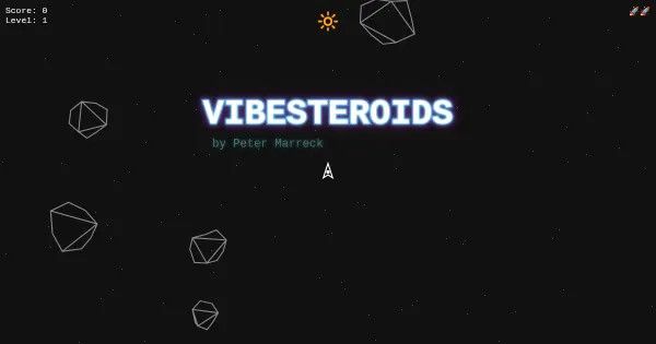 Screenshot of vibesteroids