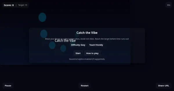 Screenshot of vibegametictac