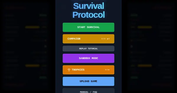Screenshot of server survival