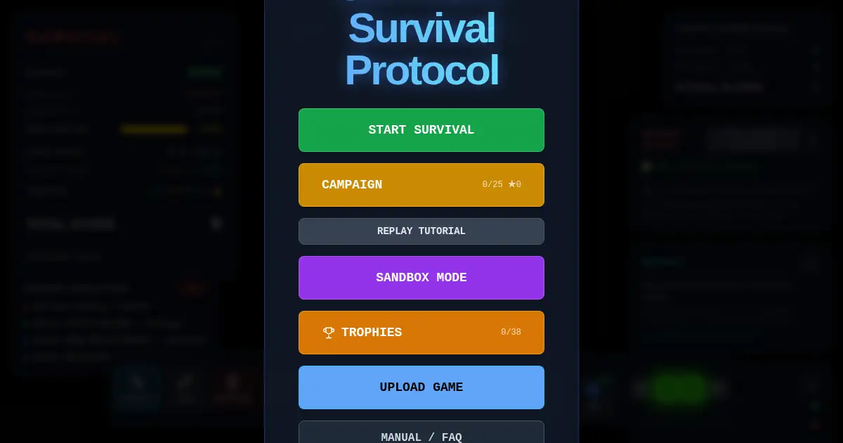 Screenshot of server survival