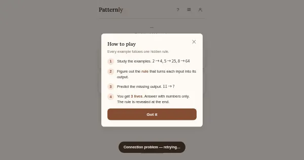 Screenshot of Patternly
