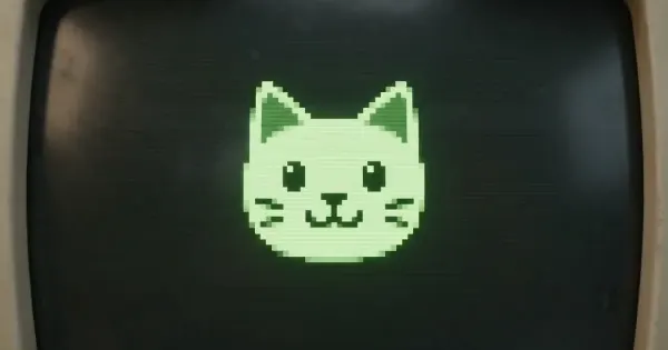 Screenshot of crt cat chaos generator