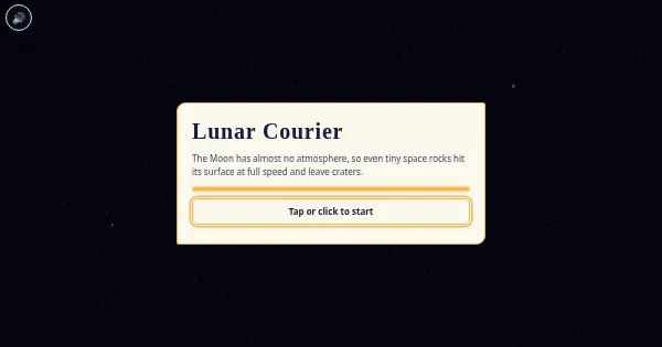Screenshot of lunar courier 3d