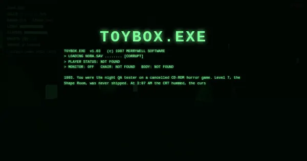 Screenshot of toybox exe